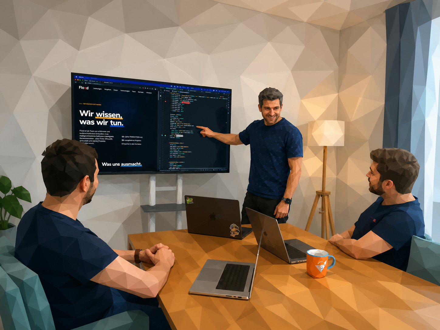 Illustration: Team-Meeting