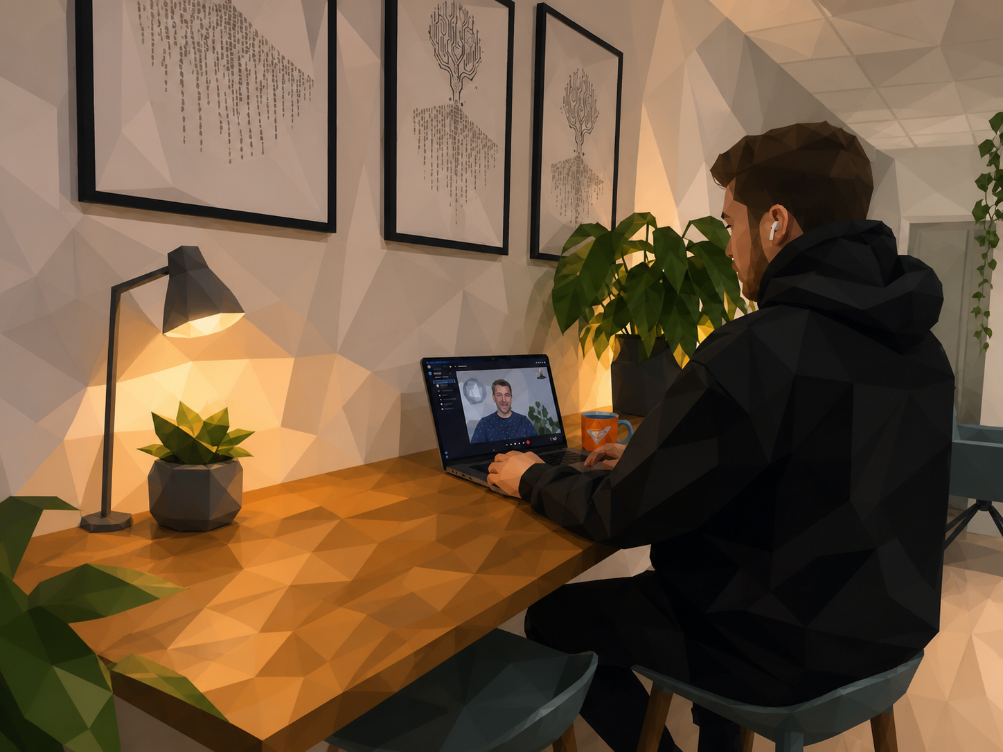Illustration: Videokonferenz